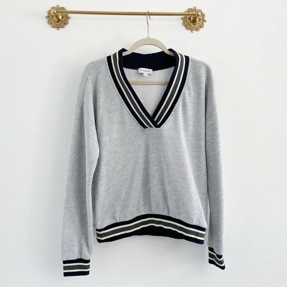 Evereve Nova Varsity Stripe Sweatshirt - Picture 2 of 6